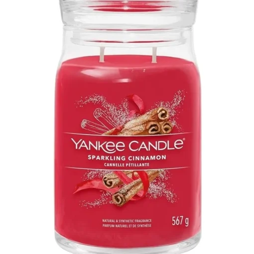 Yankee Candle Signature Large Jar Sparkling Cinnamon 567g Fashion