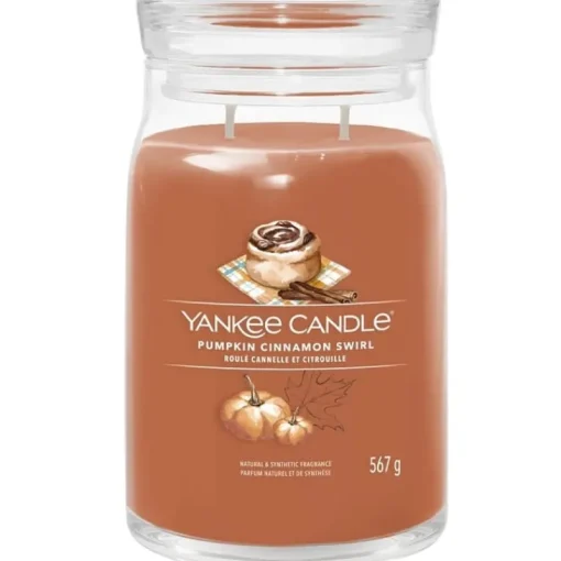 Yankee Candle Signature Large Jar Pumpkin Cinnamon Swirl 567g Online