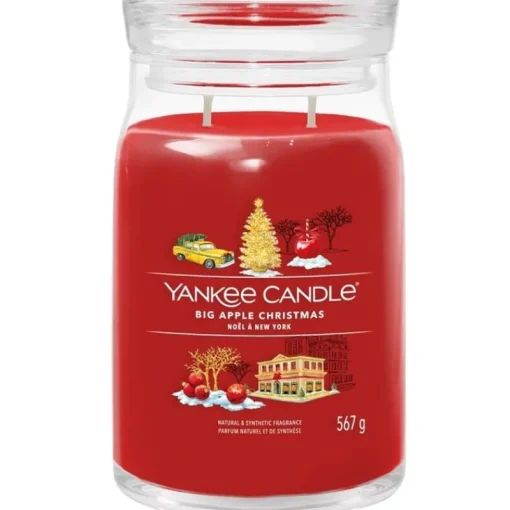Yankee Candle Signature Large Jar Big Apple Christmas 567g Fashion