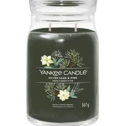 Yankee Candle Signature Large Jar Silver Sage & Pine 567g Sale
