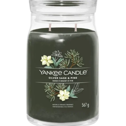 Yankee Candle Signature Large Jar Silver Sage & Pine 567g Sale