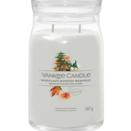 Yankee Candle Signature Large Jar Woodland Weekend Memories 567g Sale