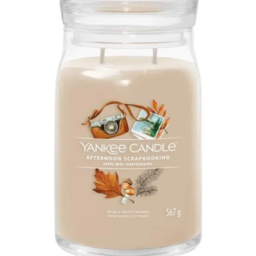 Yankee Candle Signature Large Jar Afternoon Scrapbooking 567g New