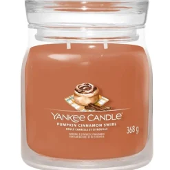 Yankee Candle Signature Medium Jar Pumpkin Cinnamon Swirl 368g Sale