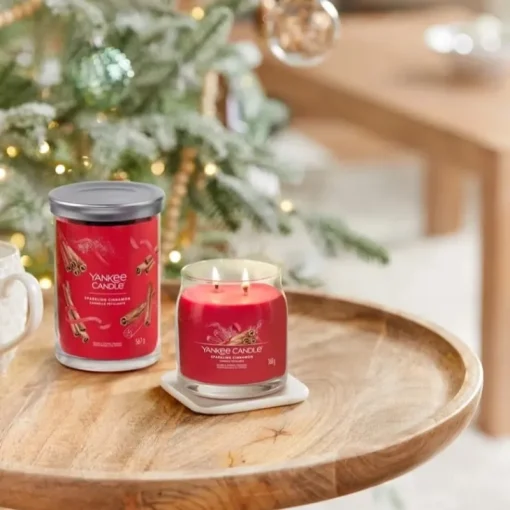 Yankee Candle Signature Medium Jar Sparkling Cinnamon 368g Clearance