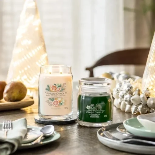 Yankee Candle Signature Medium Jar Silver Sage & Pine 368g Best